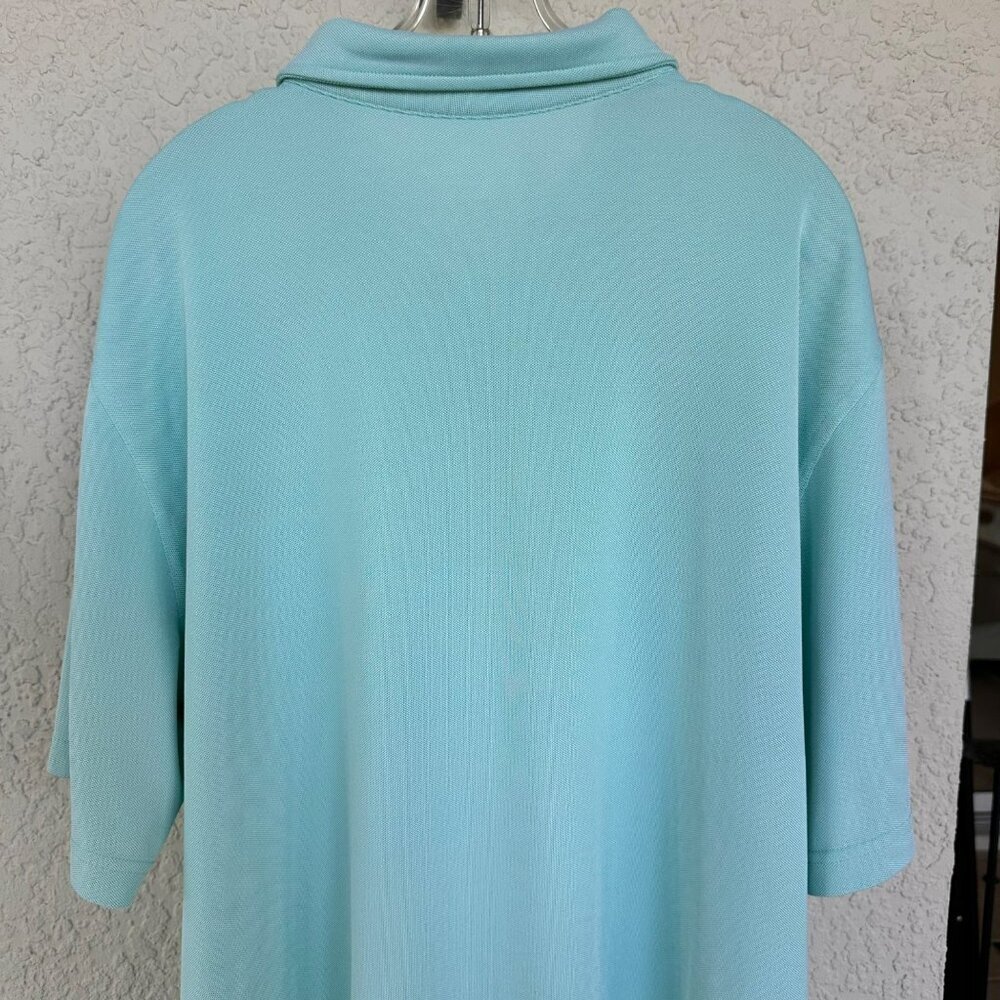 VINEYARD VINES Aqua Short Sleeve Polyester/Spandex Golf Polo Shirt Mens Size‎ XL - Picture 7 of 9